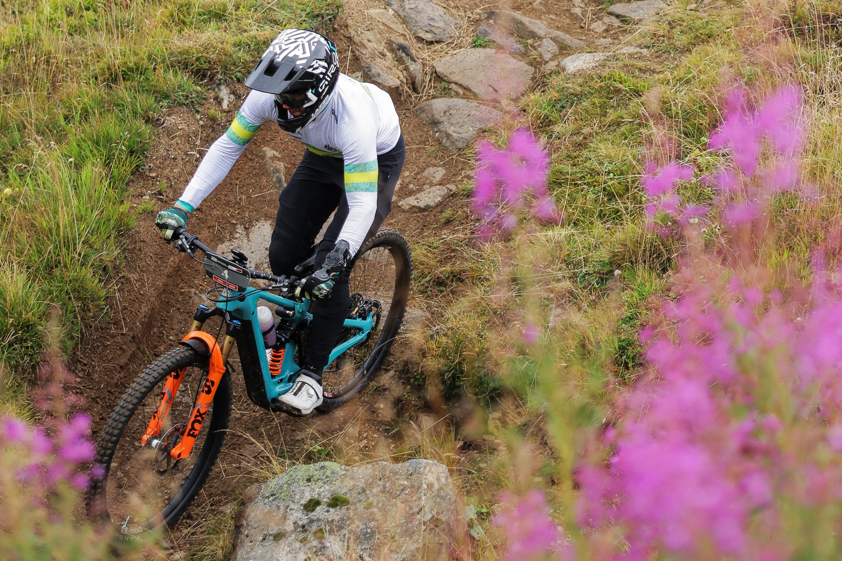 Ryan Gilchrist of the ARA Australian Cycling Team racing at the 2025 UCI Enduro World Championships (SWpix)